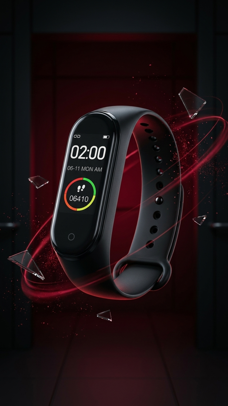 Smart Fitness Tracker Watch | Heart Rate & Sleep Monitor with Touch Screen