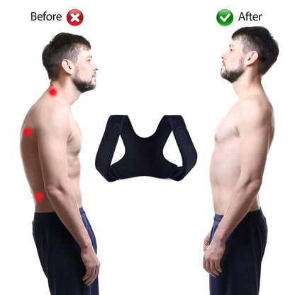Posture Corrector for Men & Women | Upper Back & Clavicle Support Brace