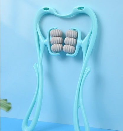 Neck & Shoulder Massage Roller | 6-Wheel Deep Tissue Relief Tool