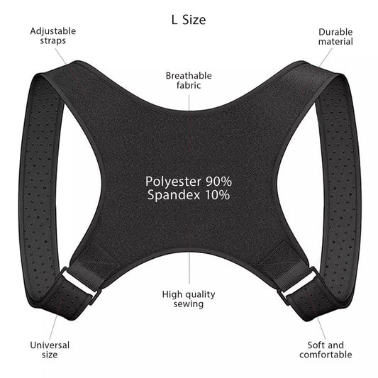 Posture Corrector for Men & Women | Upper Back & Clavicle Support Brace