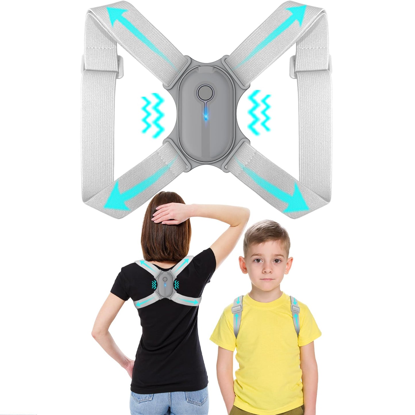 withthesun Smart Posture Corrector | Vibration Reminder for Back & Shoulder