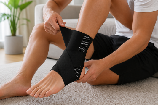 Ankle Compression Sleeve 2-Pack | Ankle Brace Support for Sprains and Plantar Fasciitis