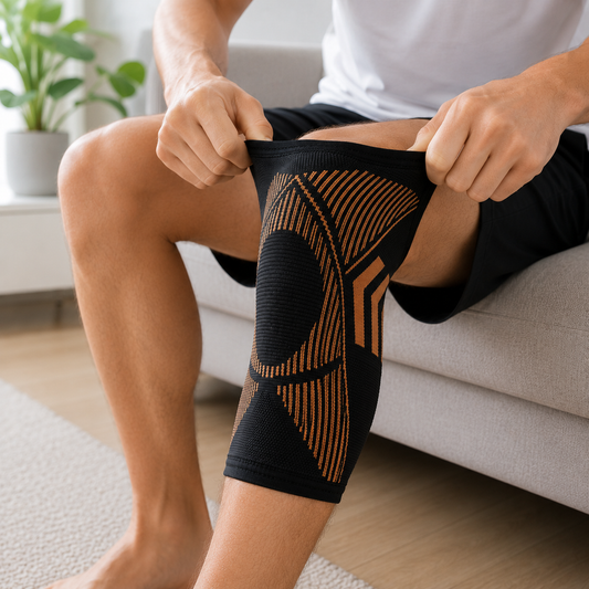 Knee Compression Sleeve 2-Pack | Knee Brace for Meniscus and Arthritis Pain Relief and Support