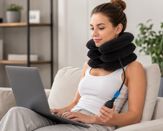 Cervical Neck Traction Device | Inflatable Neck Stretcher for Pain Relief