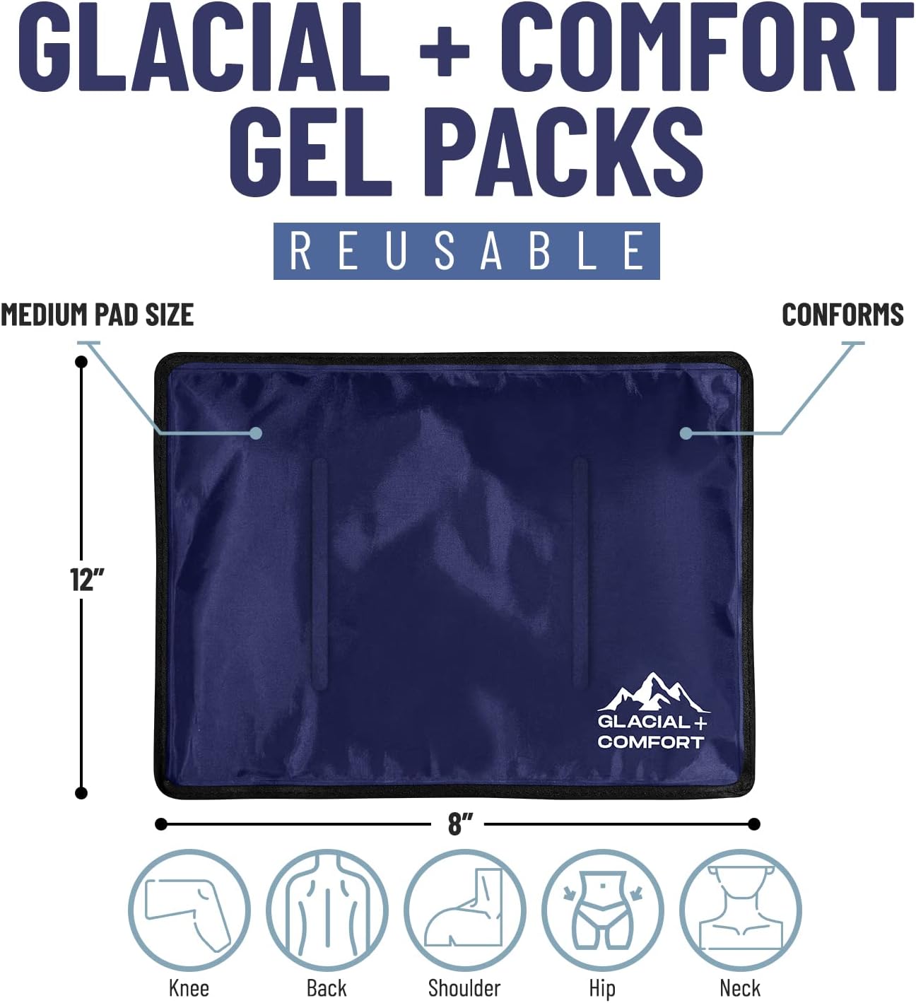 Reusable Gel Ice Pack | Hot & Cold Therapy for Pain Relief & Recovery