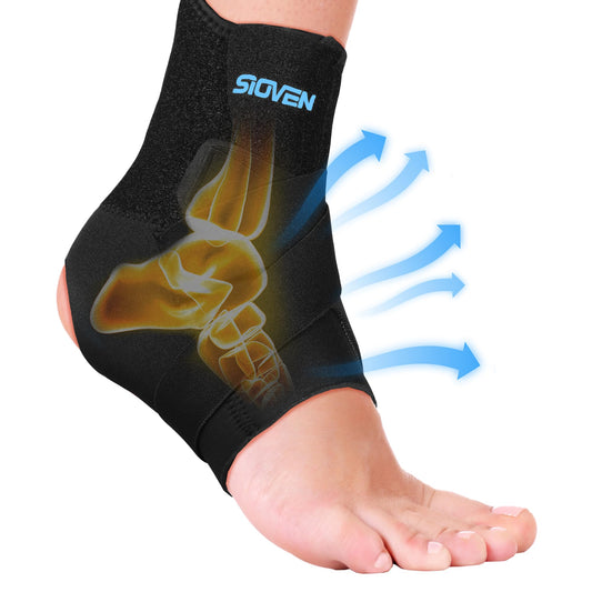 Ankle Brace Support | Compression Wrap for Sprains, Tendonitis & Plantar Fasciitis