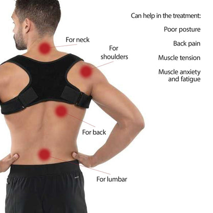 Posture Corrector for Men & Women | Upper Back & Clavicle Support Brace