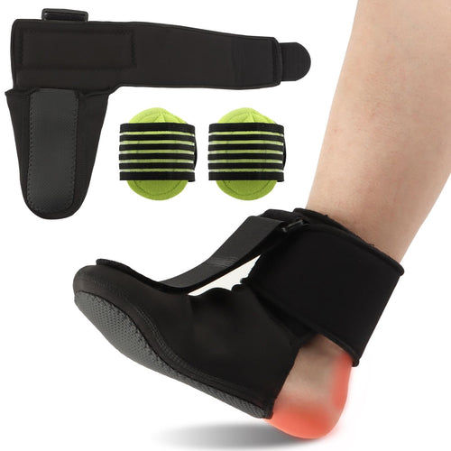 Plantar Fasciitis Night Splint | Foot Brace with 2 Arch Support Pads
