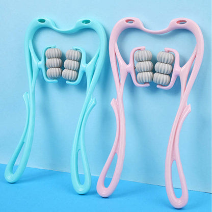 Neck & Shoulder Massage Roller | 6-Wheel Deep Tissue Relief Tool